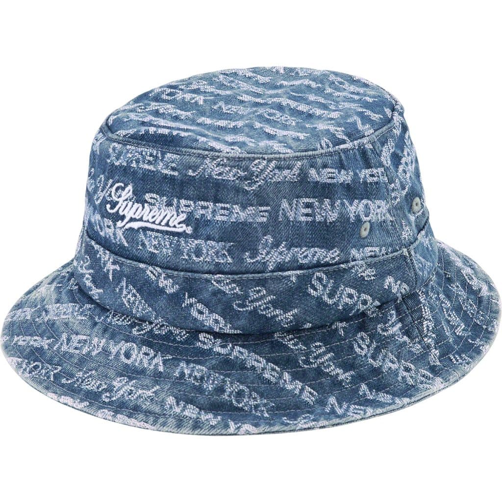 Supreme Multi-Type Jacquard Denim Jacket in Crusher Blue - Stylish Streetwear for Men & Women | Perfect for Casual Outfits, Urban Fashion, and Everyday Wear