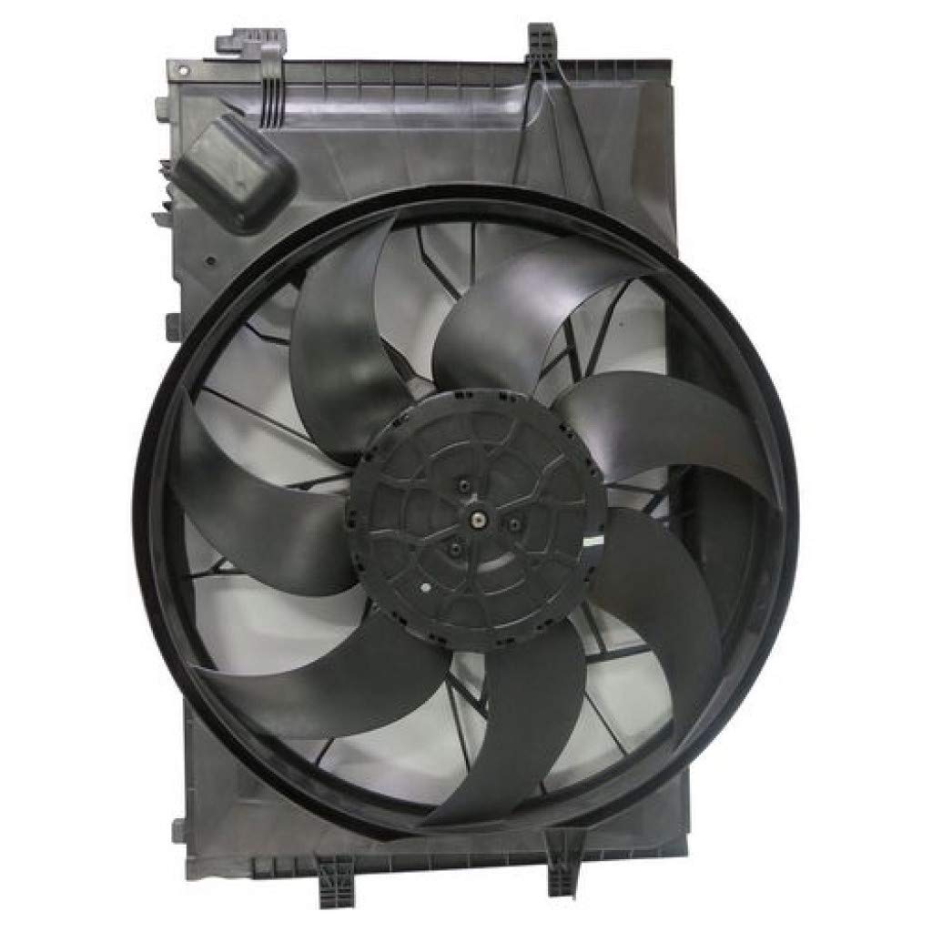 Mercedes-Benz C55 AMG C32 AMG CL55 AMG CL65 AMG Radiator & AC Condenser Fan Assembly 2001-2007 with Brushless Motor & Fan Control Module - Replacement for MB3000102 203500029328 - Perfect for Cooling System Repair & Performance Upgrades