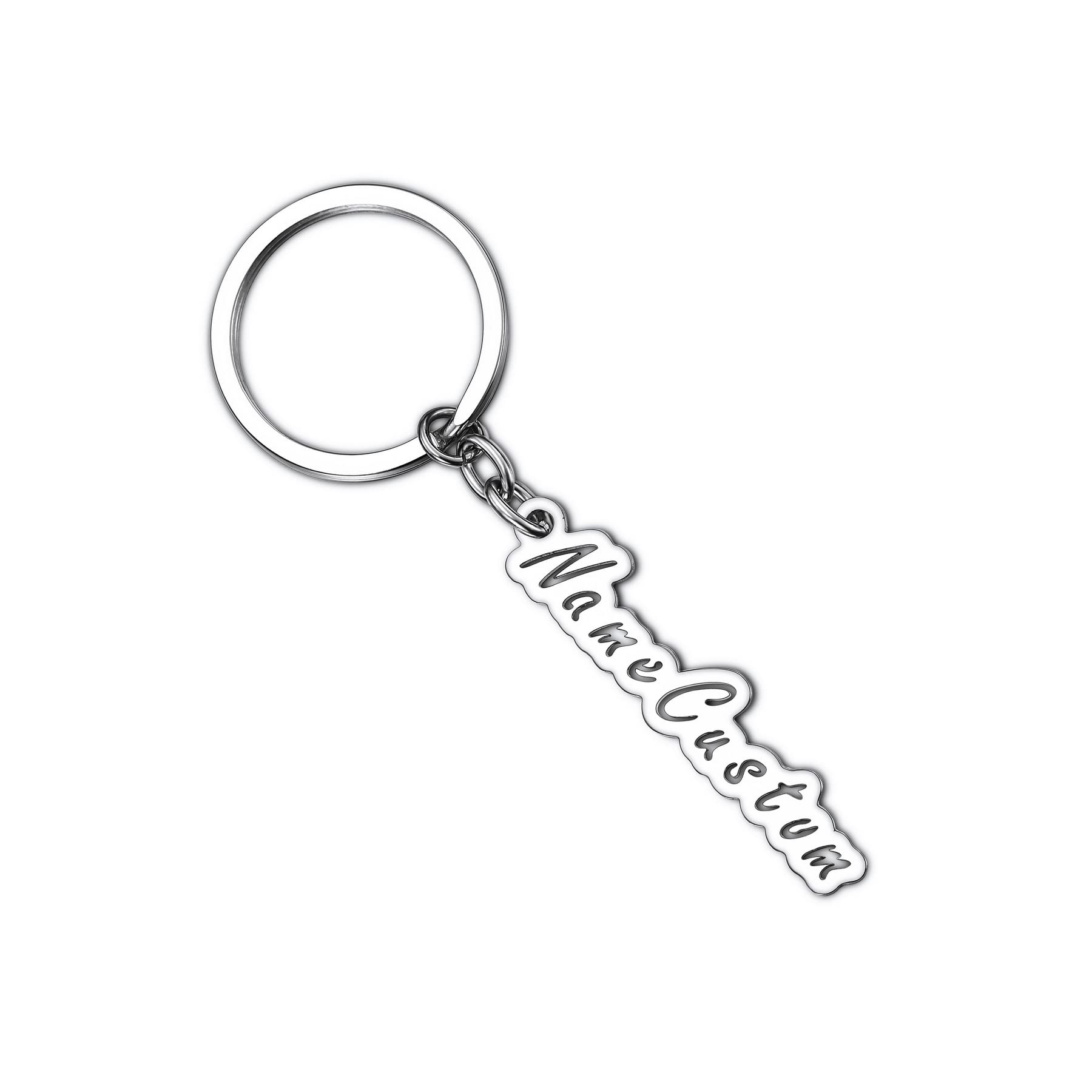Custom Stainless Steel Name Keychain for Women & Men - Personalized Cut-Out Keychain Gift for Girlfriend, Boyfriend, Couples | Perfect for Anniversary, Birthday, Valentine's Day Gifts
