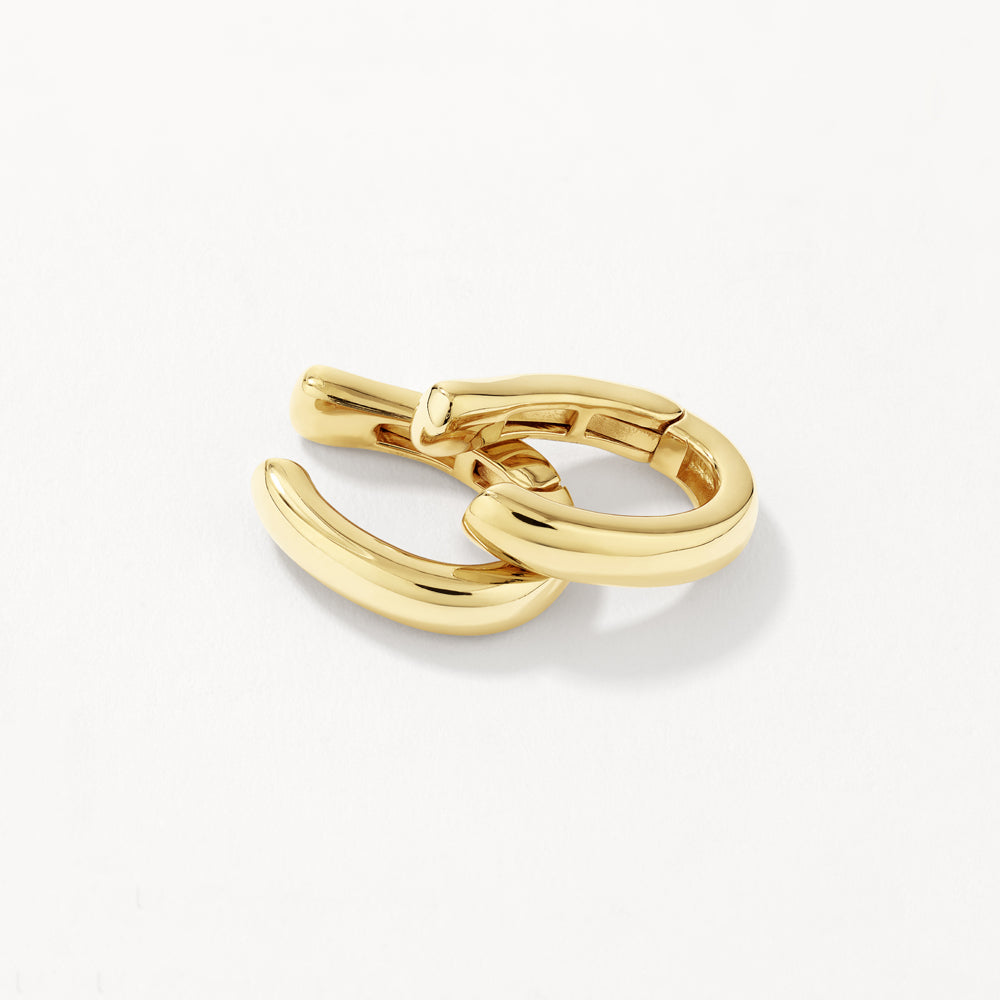 Gold Plain Bar Hinge Ear Cuff Set - Minimalist Dainty Ear Cuffs for Women - Perfect for Parties, Weddings & Everyday Wear