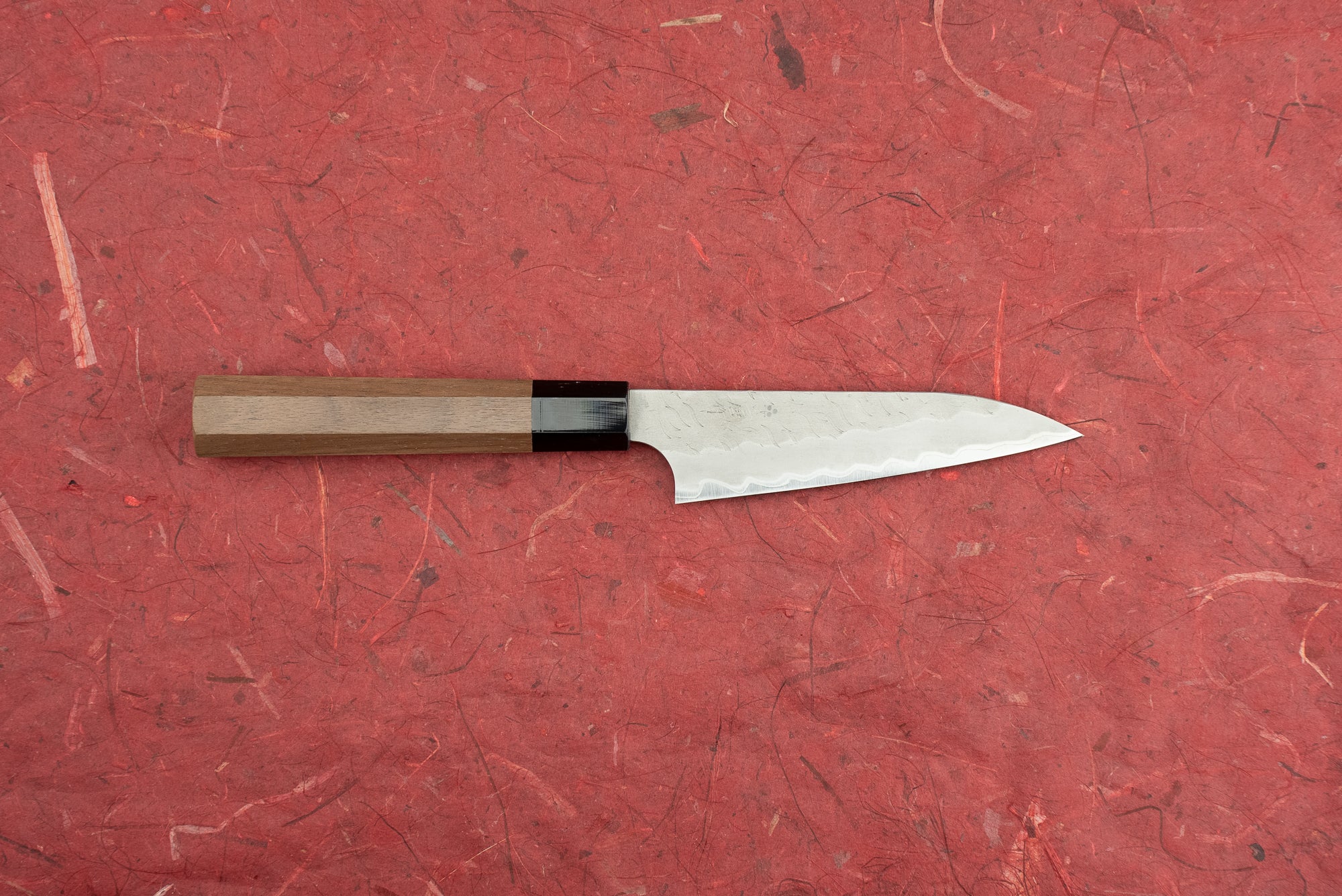 Nigara AS/S Tsuchime Petty Knife 120mm - Japanese Handmade Stainless Steel Kitchen Knife for Precision Slicing, Peeling & Garnishing - Perfect for Chefs, Home Cooks & Culinary Enthusiasts
