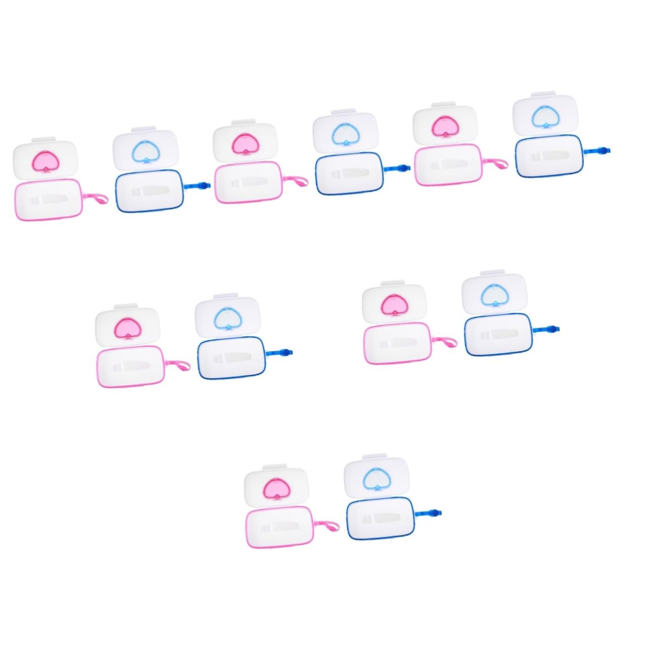 12-Pack Totority Love Wet Wipe Dispenser Pouches - Durable PP Plastic Tissue Box for Baby Wipes, Makeup Remover & Cleaning - Perfect for Home, Car, Travel & Office Use