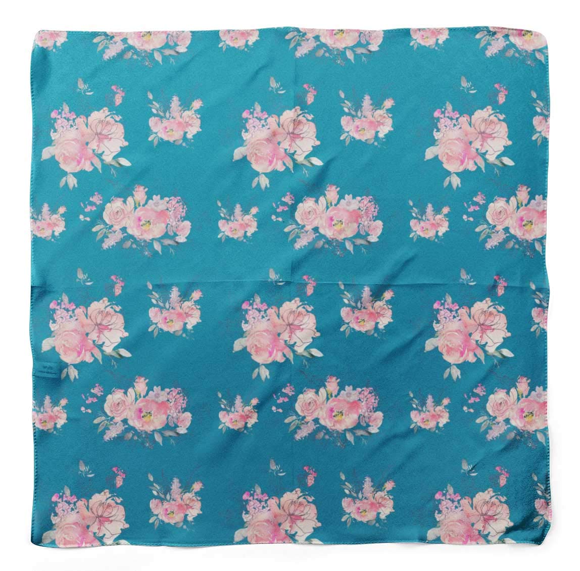 Bimba Printed Pure Silk Scarf for Women - Elegant Hair Neck Head Bandana Wrap - Perfect for Office, Travel, and Special Occasions