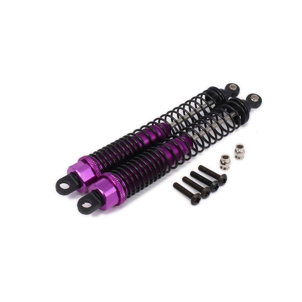 130mm Alloy Aluminum Shock Absorber Damper Replacement Part for 1/10 RC Car & Crawler Truck - Oil Adjustable Upgraded Hop-up Parts (Yellow) - Perfect for Off-Road Racing & Rock Crawling Adventures