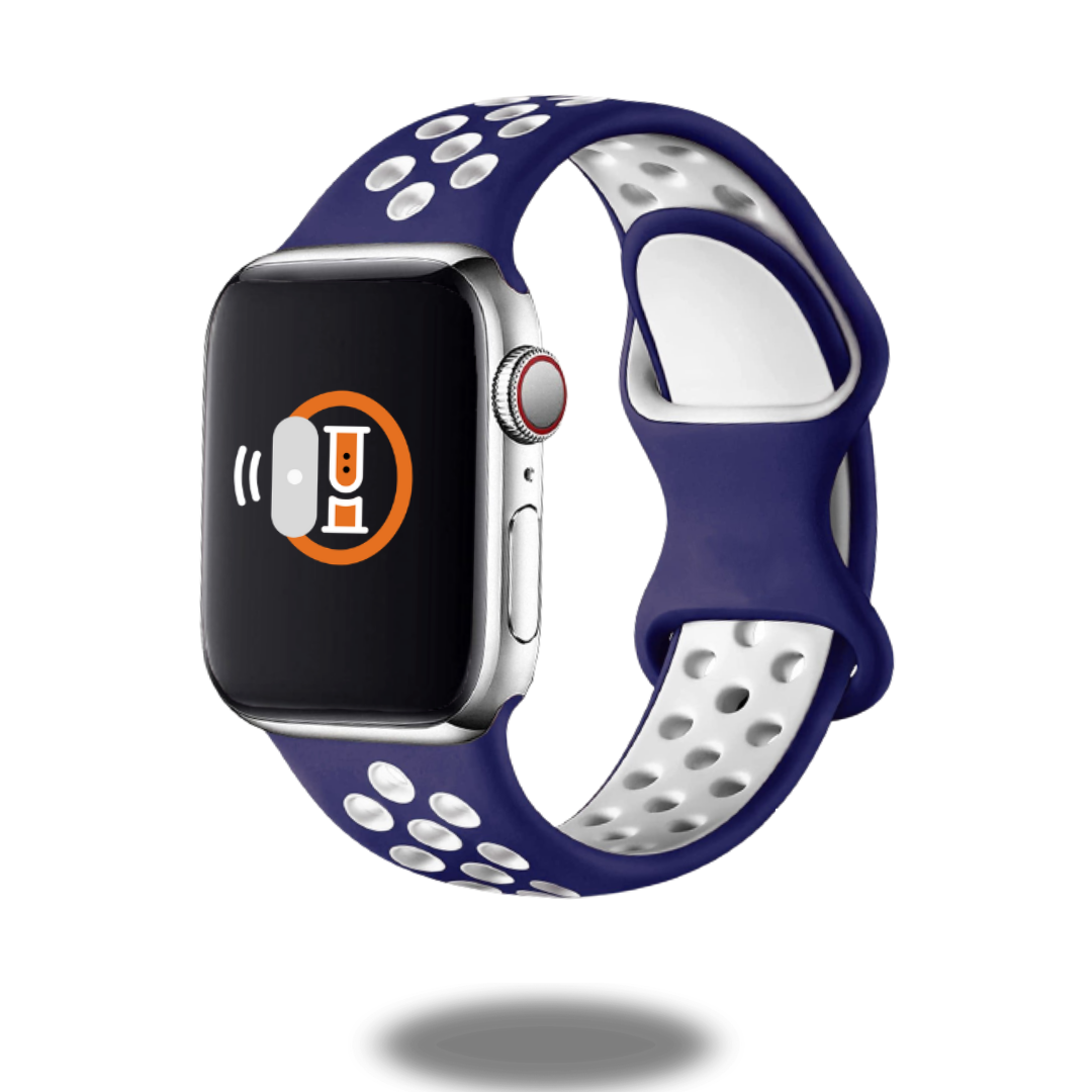 Premium Sport Silicone Double Buckle Wristband - Adjustable & Sweatproof for Running, Gym & Outdoor Activities