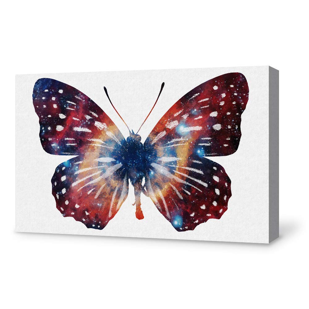 Beautiful Butterfly Giclee Canvas Wall Art - 12x18 Inches, Vibrant Home Decor for Bedroom, Living Room, Office & Nursery