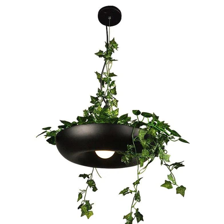 Modern Flowerpot Ring Pendant Light - Stylish Hanging Ceiling Lamp for Living Room, Bedroom, and Dining Room Decor
