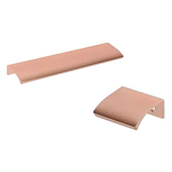 Satin Copper Dina Tab Drawer Pulls - Vintage Cabinet Handles for Kitchen, Bathroom & Furniture (Set of 10) - Easy Installation & Modern Home Decor Upgrade