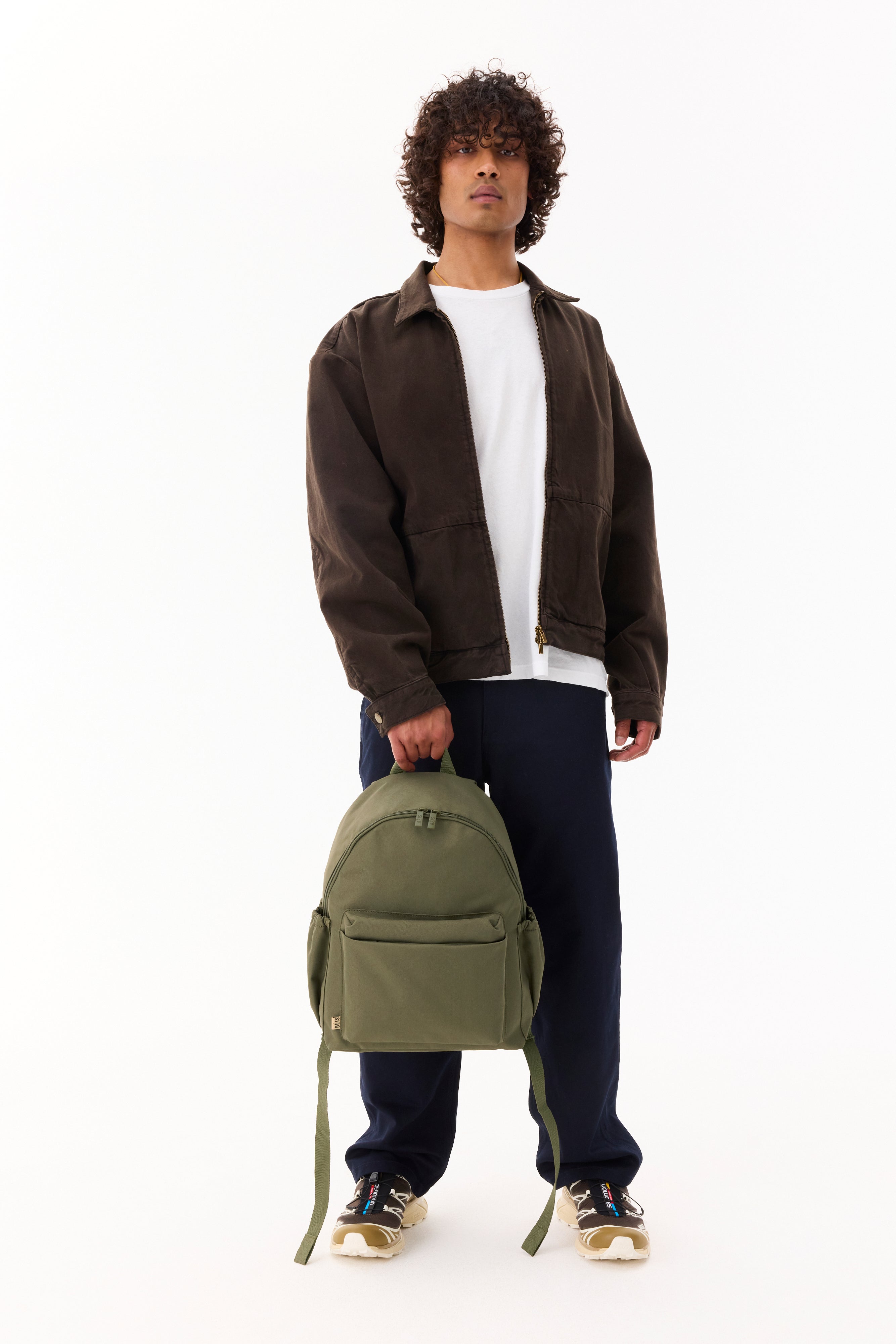 The BÉISics Backpack in Olive - Stylish & Functional Travel Backpack for Women, Perfect for Work, School & Weekend Getaways
