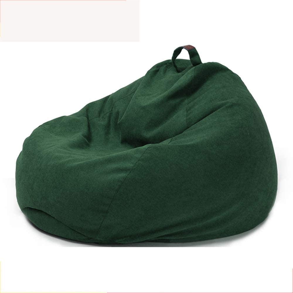 WYJW Extra Large High Back Bean Bag Chair - Waterproof Indoor & Outdoor Lounge Chair for Adults and Kids, Comfortable Lazy Sofa with EPS Filling (Dark Green) - Perfect for Living Room, Bedroom, Patio, and Game Room Relaxation