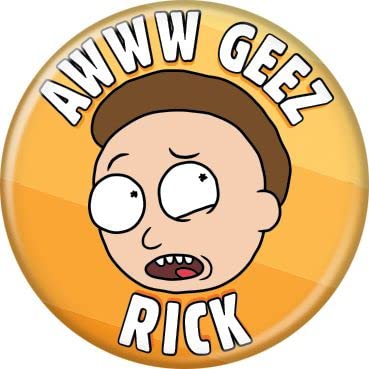 Rick and Morty 4-Piece Button Set - Officially Licensed Collectibles for Fans