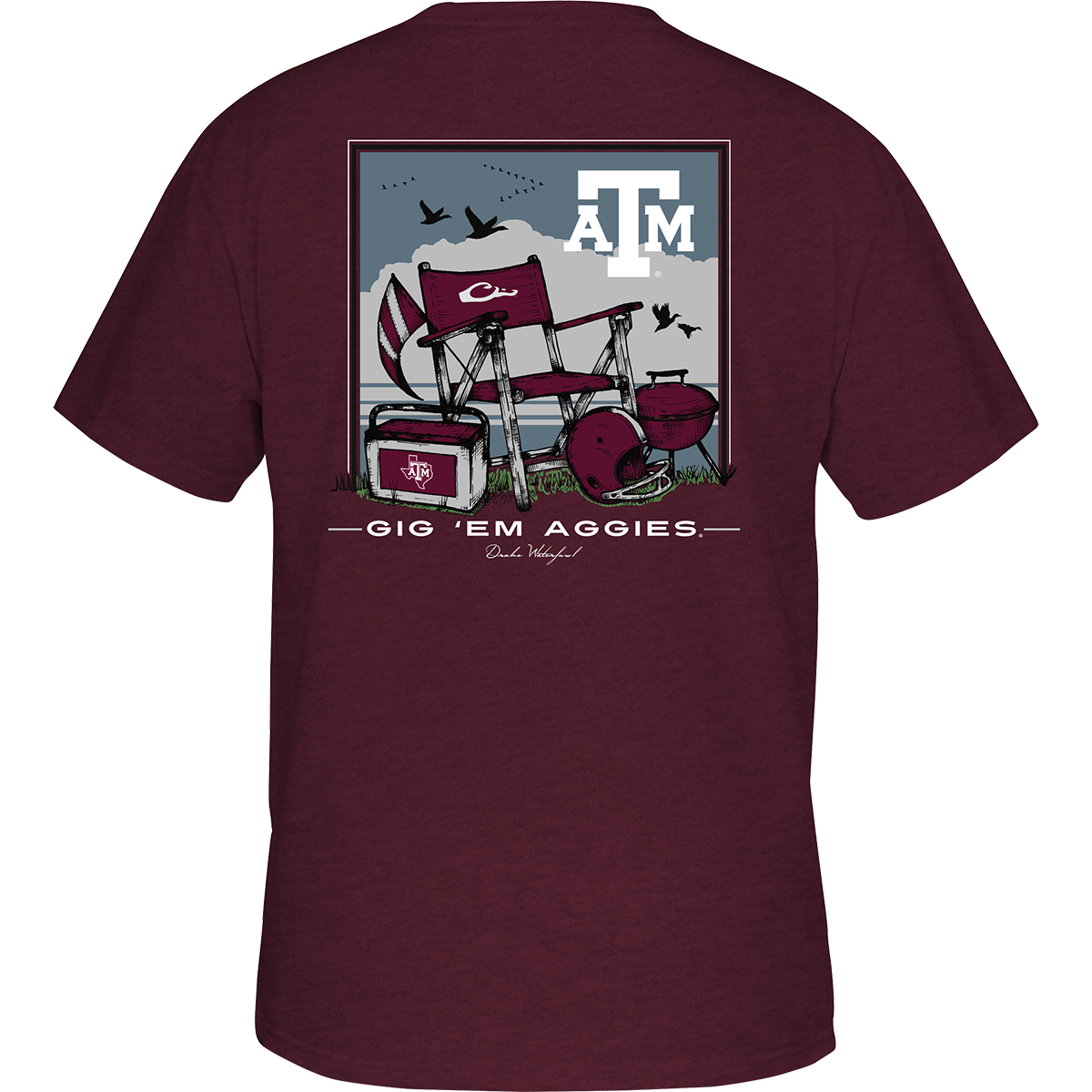 Texas A&M Aggies Beach T-Shirt for Men & Women - Comfortable Cotton Short Sleeve Shirt for Summer, Vacation, and College Game Day