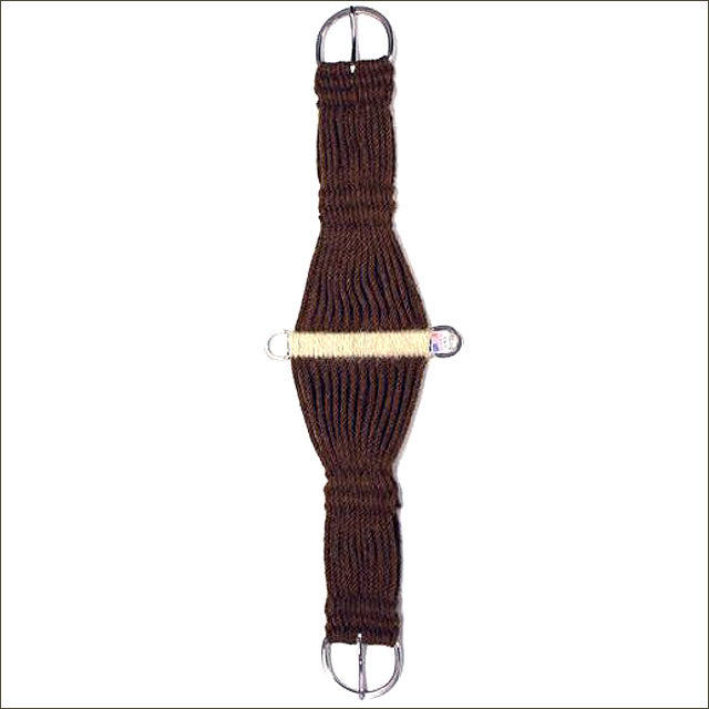 Hilason 36-Inch Roper Horse Cinch Girth - 27-Strand Double Weave with Stainless Steel Rig Dee Buckles - Perfect for Western Riding, Roping, and Trail Riding