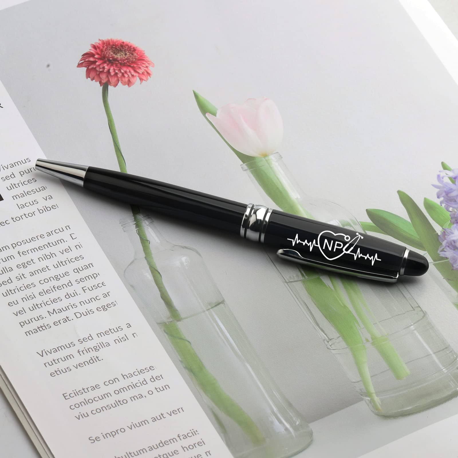BLUPARK Nurse Practitioner Graduation Gift - Premium NP Ballpoint Pen with Inspirational Quote - Perfect Gift for Nurse Practitioner Students & Graduates - Ideal for Clinical Work, School & Professional Use