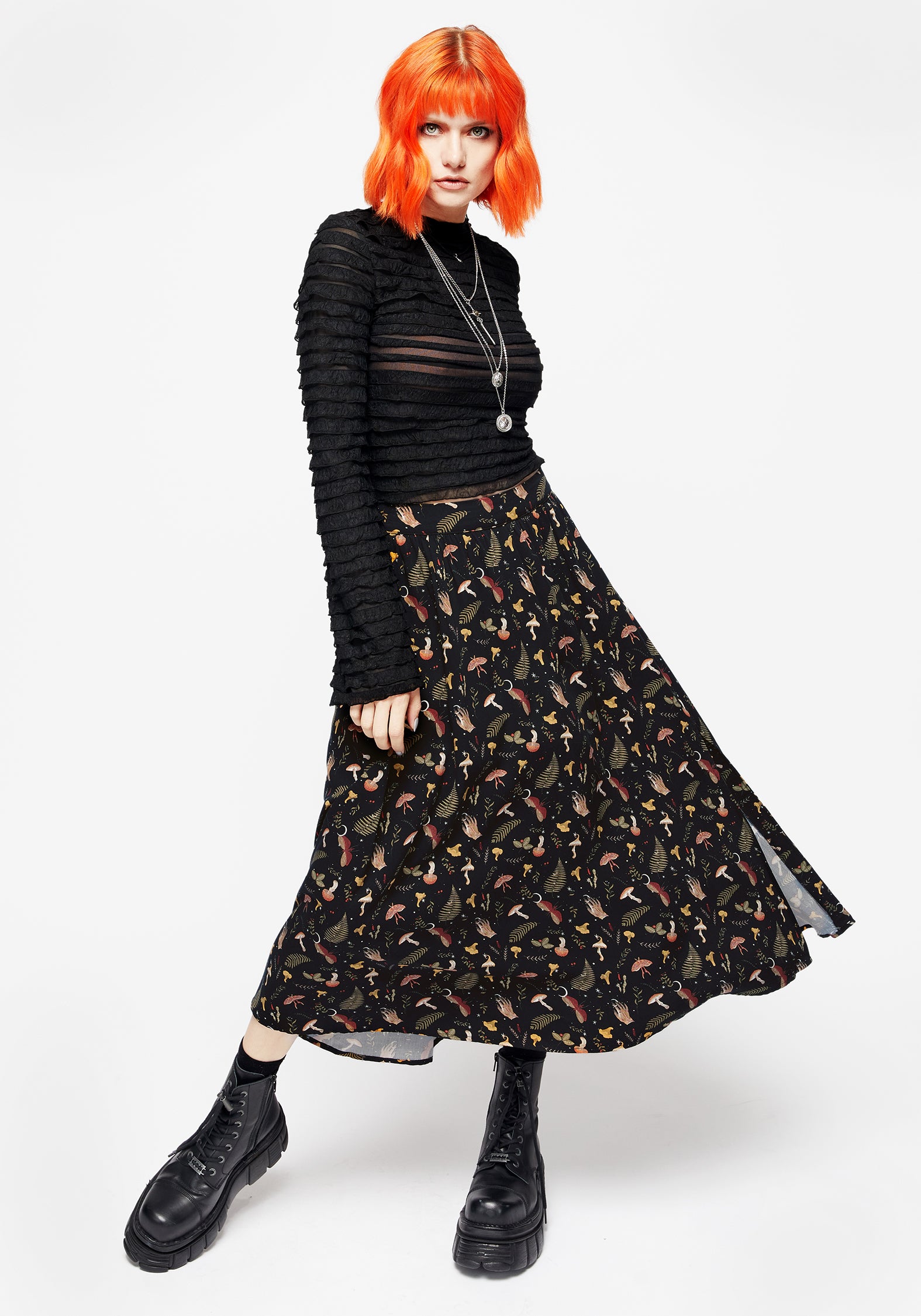 Liviana Women's Midi Skirt - A-Line Flowy Summer Skirt with Pockets | Perfect for Casual Outings, Office Wear & Date Nights