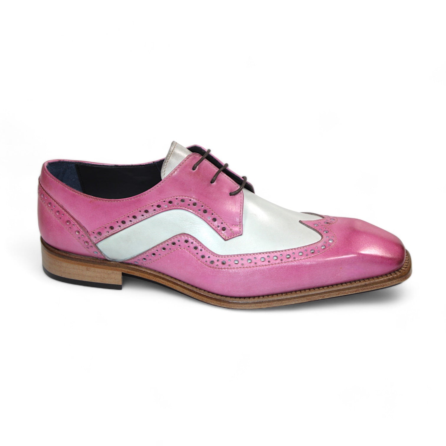 Duca Di Matiste Saranno Women's Loafers - Comfortable Slip-On Shoes in Pink/Bone for Work, Office & Casual Wear