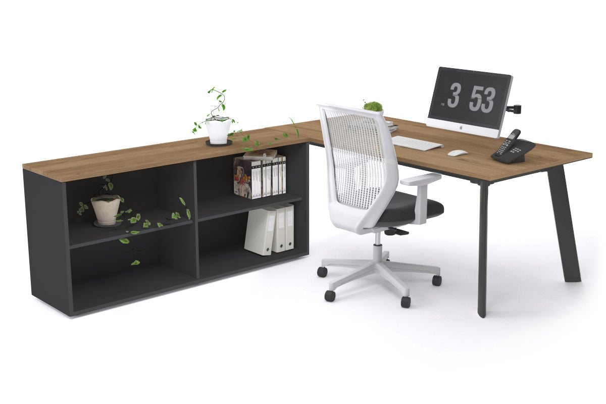 Switch Executive Setting With Uniform Spine Black Frame [1600L x 700W] - Premium Office Desk for Modern Workspace & Home Office