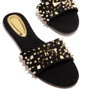 Carly Black Spiked Sandals for Women - Stylish Punk Rock Ankle Strap Heels - Perfect for Concerts, Parties & Night Out