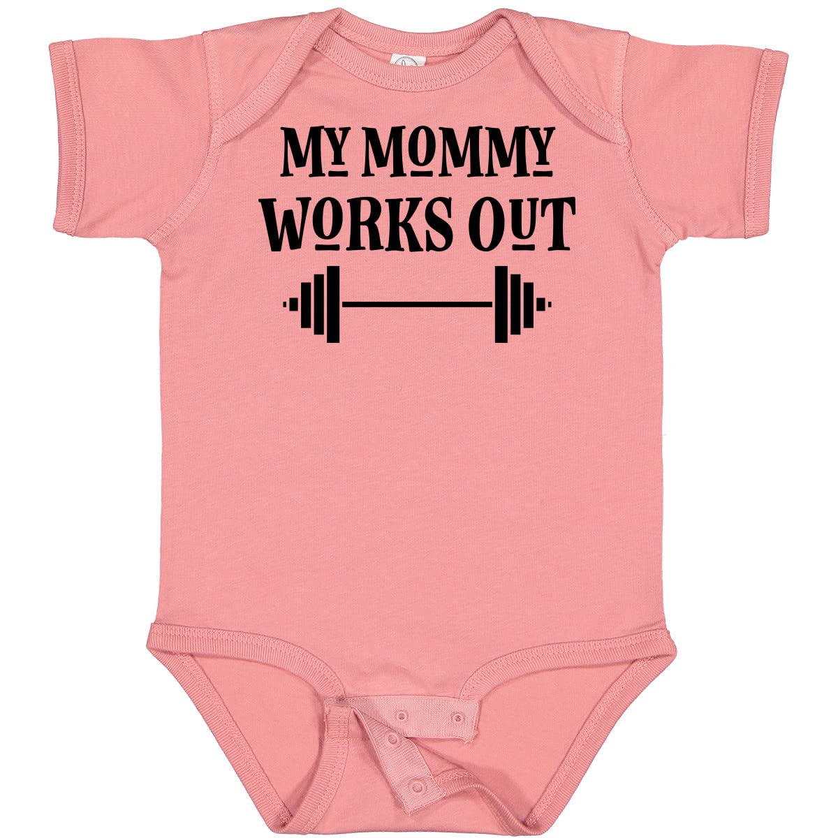 Inktastic Exercise My Mommy Works Out Baby Bodysuit - Cute Workout-Themed Onesie for Infants & Toddlers - Perfect for Gym, Yoga & Fitness Activities with Mom