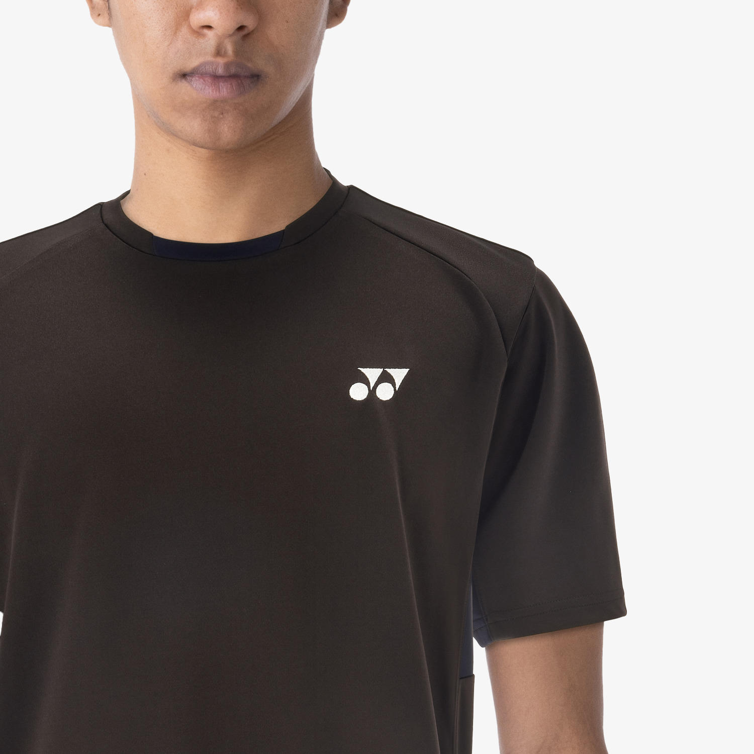 Yonex Men's Performance Tennis Shirt 10810 - Moisture-Wicking & Breathable Black Sport Top for Tennis, Badminton & Casual Wear
