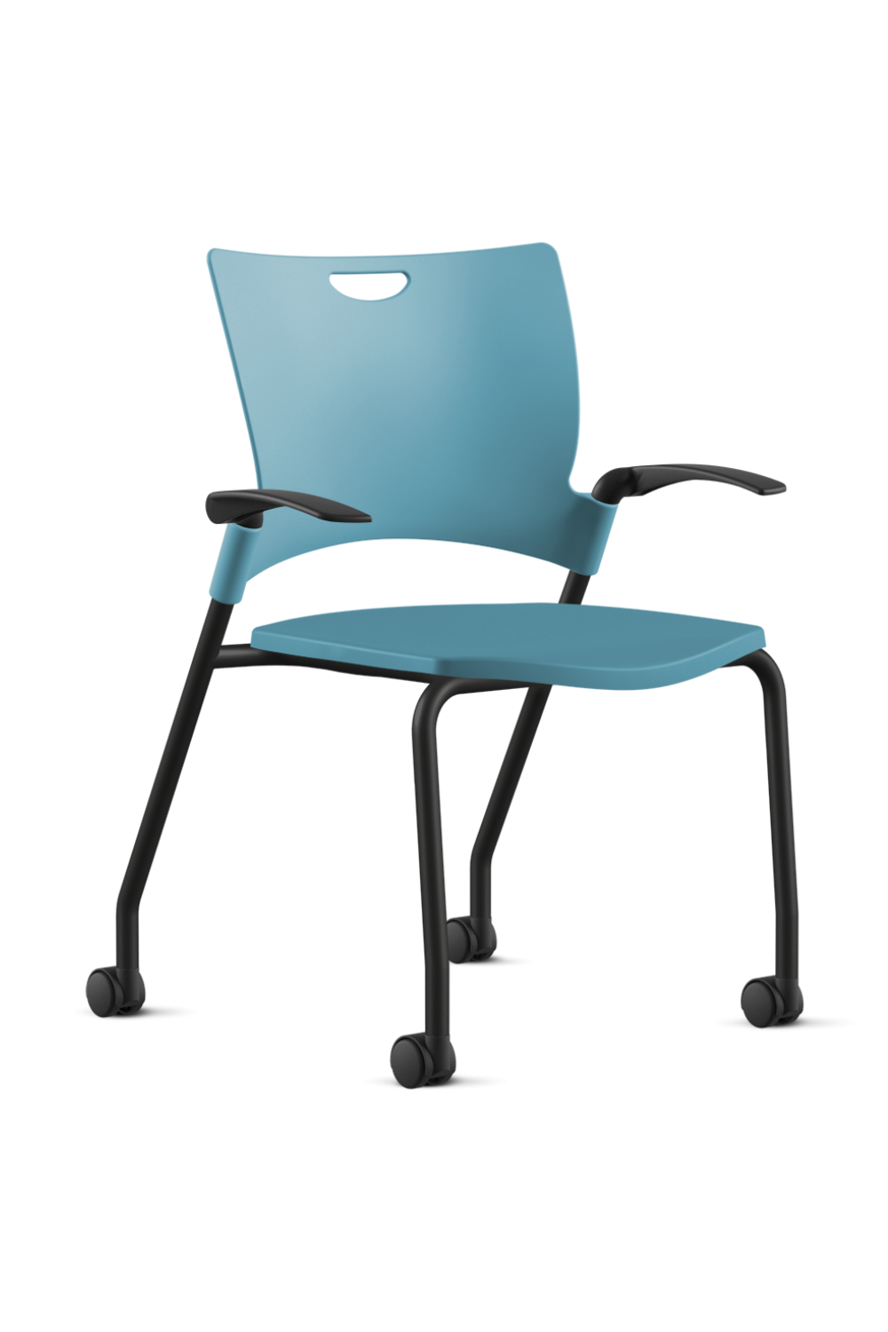 Ergonomic 9 to 5 BELLA All-Plastic Swivel Tilt Training Chair (1315GT) - Perfect for Office, Home Study & Computer Workstations