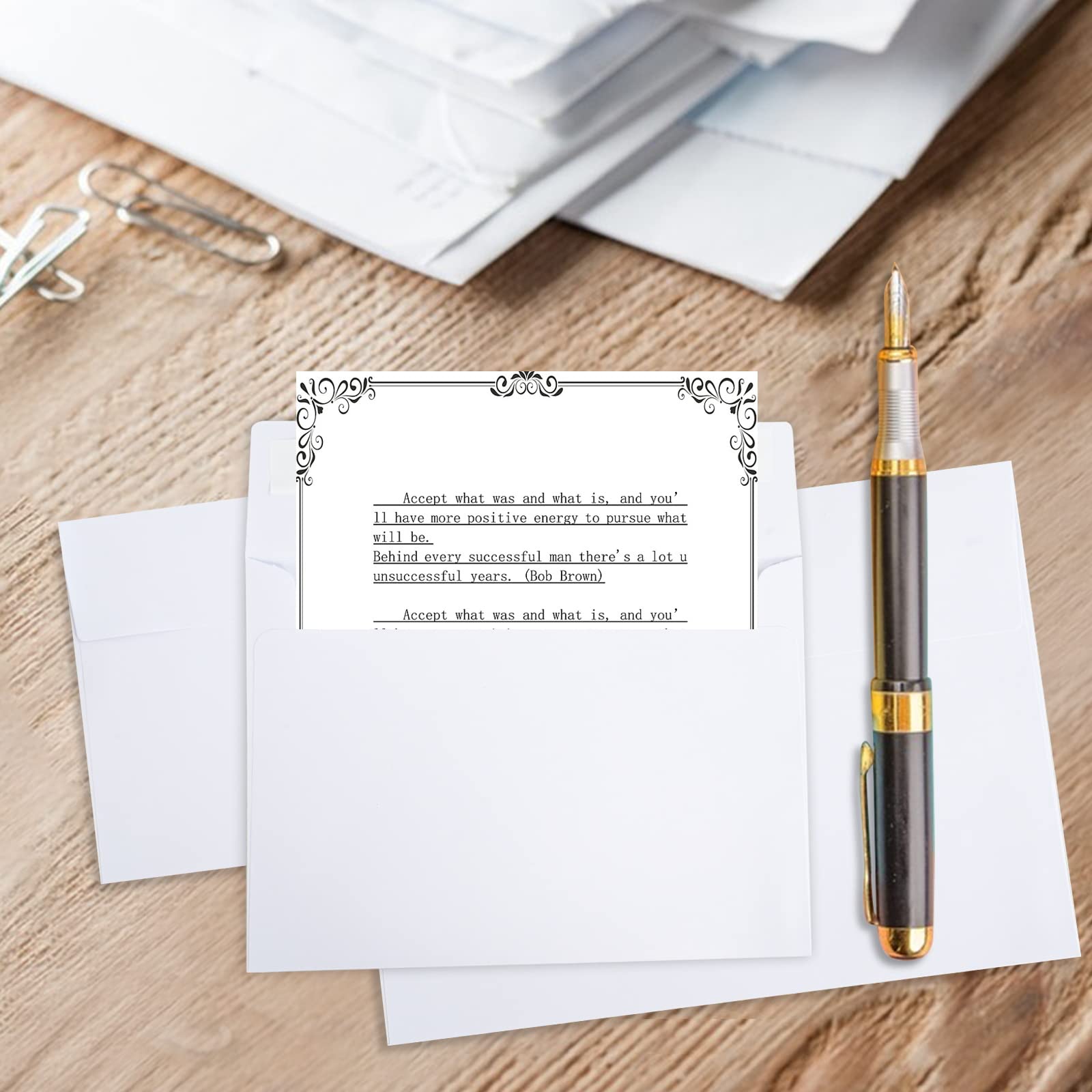 50 Packs 4x6 Self Seal Envelopes - White A4 Printable Invitation Envelopes for Weddings, Greeting Cards, Photos & Mailing | Perfect for DIY Invitations, Business Correspondence & Special Occasions