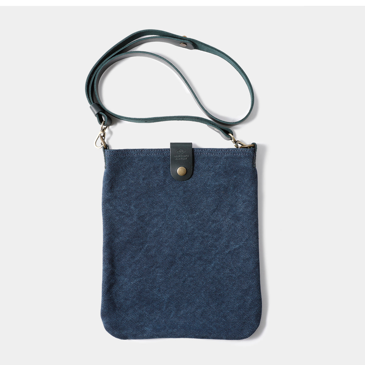 Traveler's Company Canvas Shoulder Bag - Compact S Size in Blue | Durable & Stylish Crossbody Bag for Travel, Work & Daily Commute