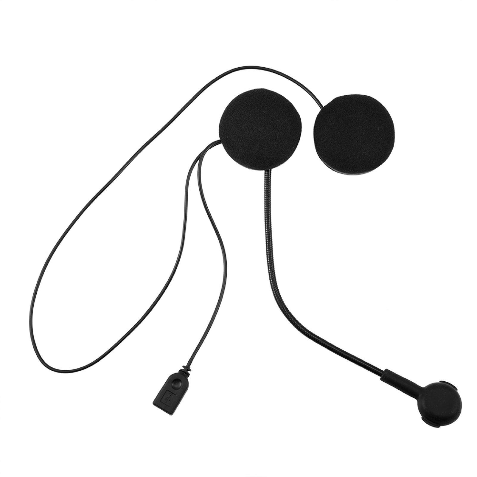 Motorcycle Helmet Bluetooth Headset 4.0 - Wireless HiFi Stereo Earphones with Microphone, Detachable Hands-Free Intercom for Bikers - Perfect for Road Trips, Commuting & Group Riding