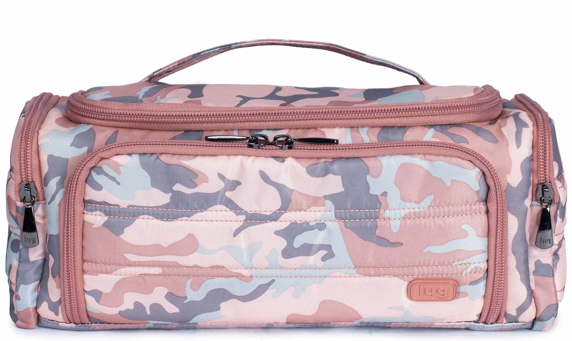 Women's Rolling Luggage Trolley - Camo Rose Print, Lightweight & Durable Suitcase for Travel, Business Trips & Weekend Getaways