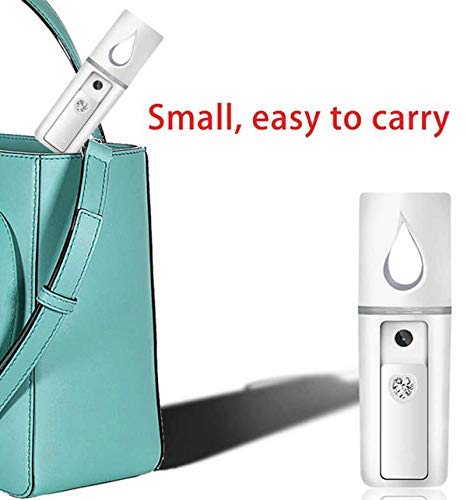 Portable Nano Facial Mist Sprayer - Mini Rechargeable Humidifier & Air Diffuser for Hydration, Aromatherapy & Travel Use