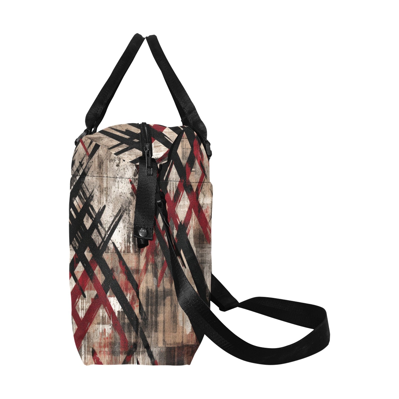 Gothic Print Large Capacity Duffle Bag for Travel, Gym & Weekend Getaways - Waterproof & Durable Carryall with Multiple Pockets