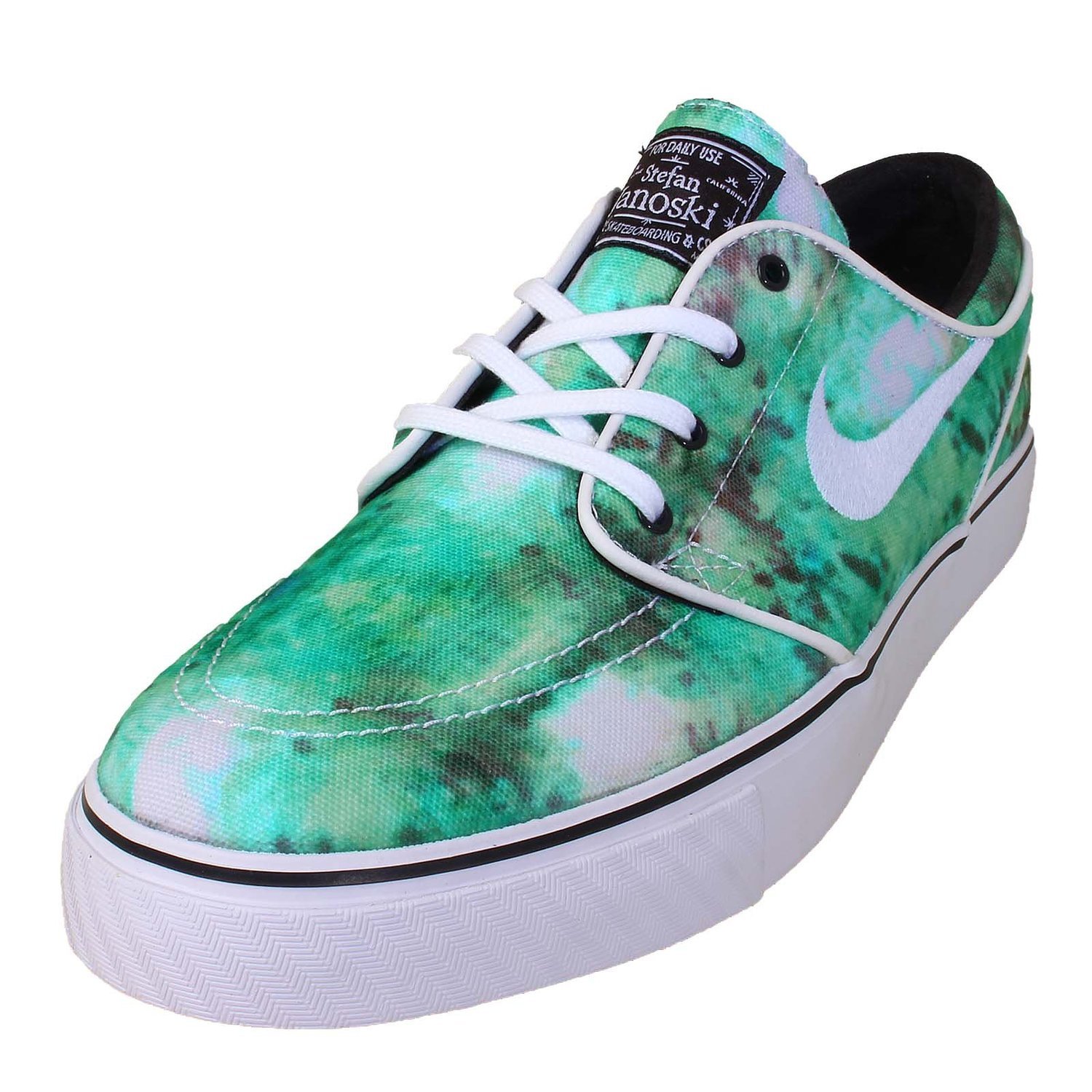 Nike Men's Zoom Stefan Janoski PR QS Skateboarding Shoes - Turbo Green/White-Bright Citron | Lightweight & Durable for Street Skating & Casual Wear