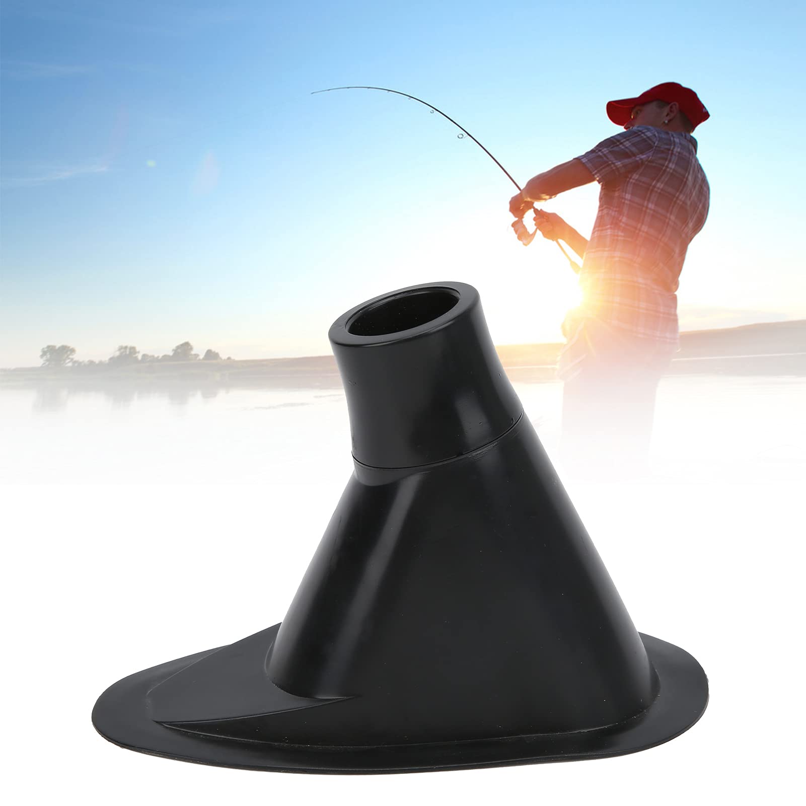 Durable Plastic Fishing Rod Holder & Pole Support Mount for Inflatable Boats - Secure Fishing Rods & Parasols | Perfect for Kayak Fishing, Beach Camping & Boat Accessories