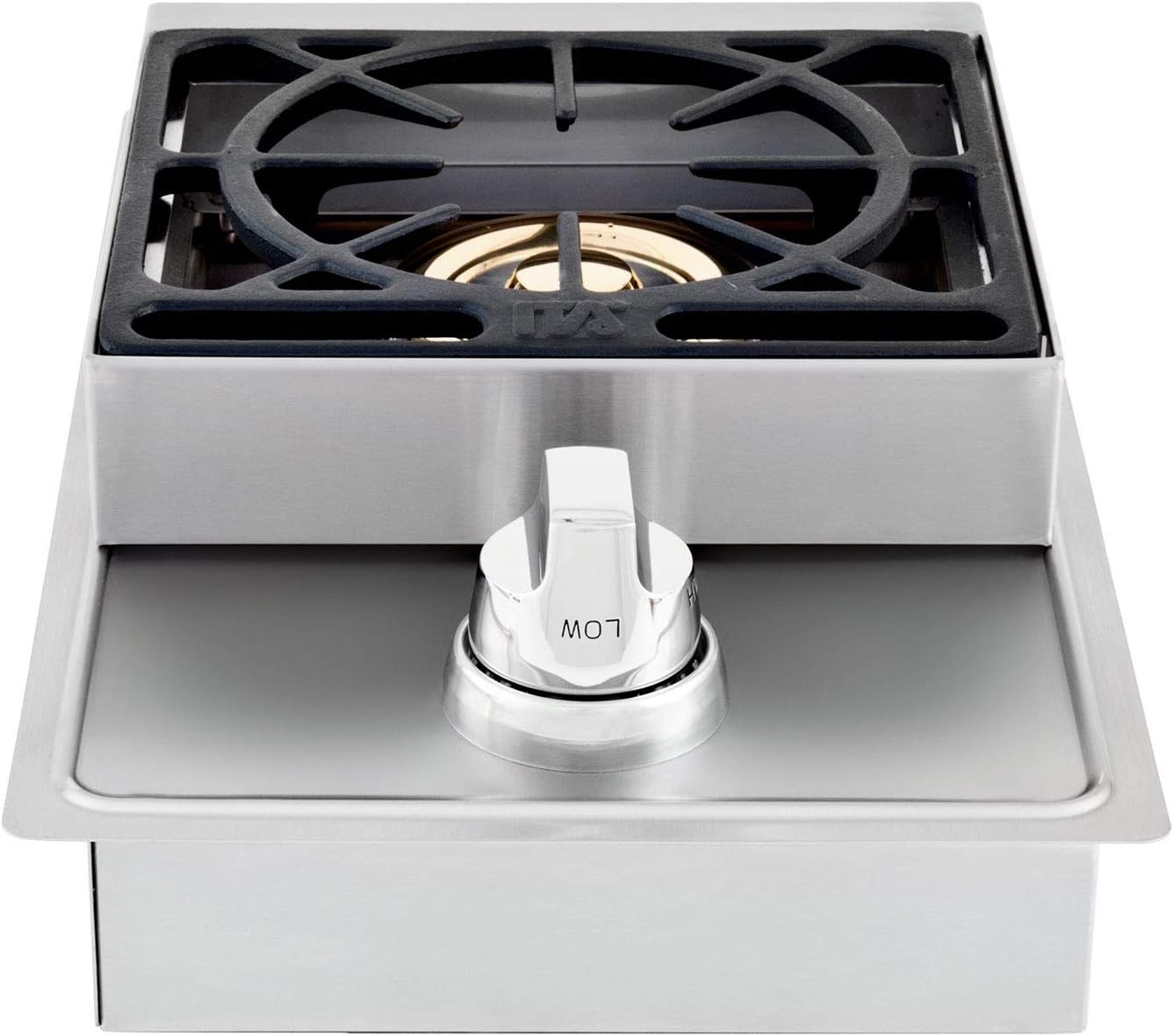 Premium Stainless Steel Single Side Drop-In Burner for Outdoor Kitchen, BBQ, Camping & RV Cooking - Lion Commercial Grade Gas Burner