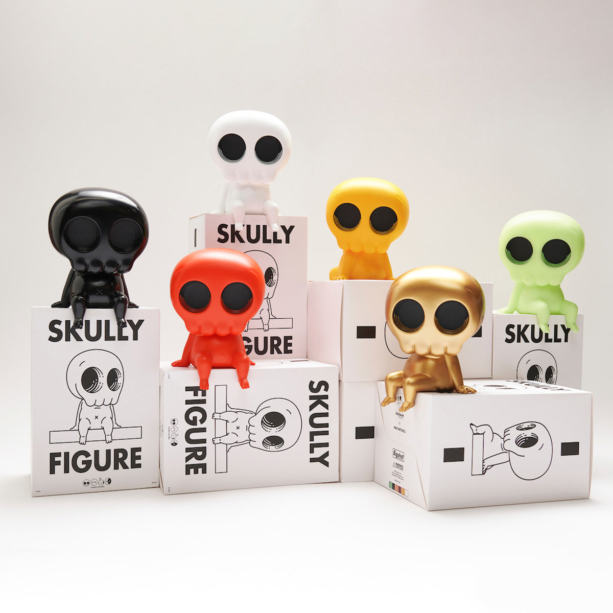 Mike Mitchell SKULLY Vinyl Figure - Limited Edition Red Variant Collectible for Home Decor & Pop Culture Display