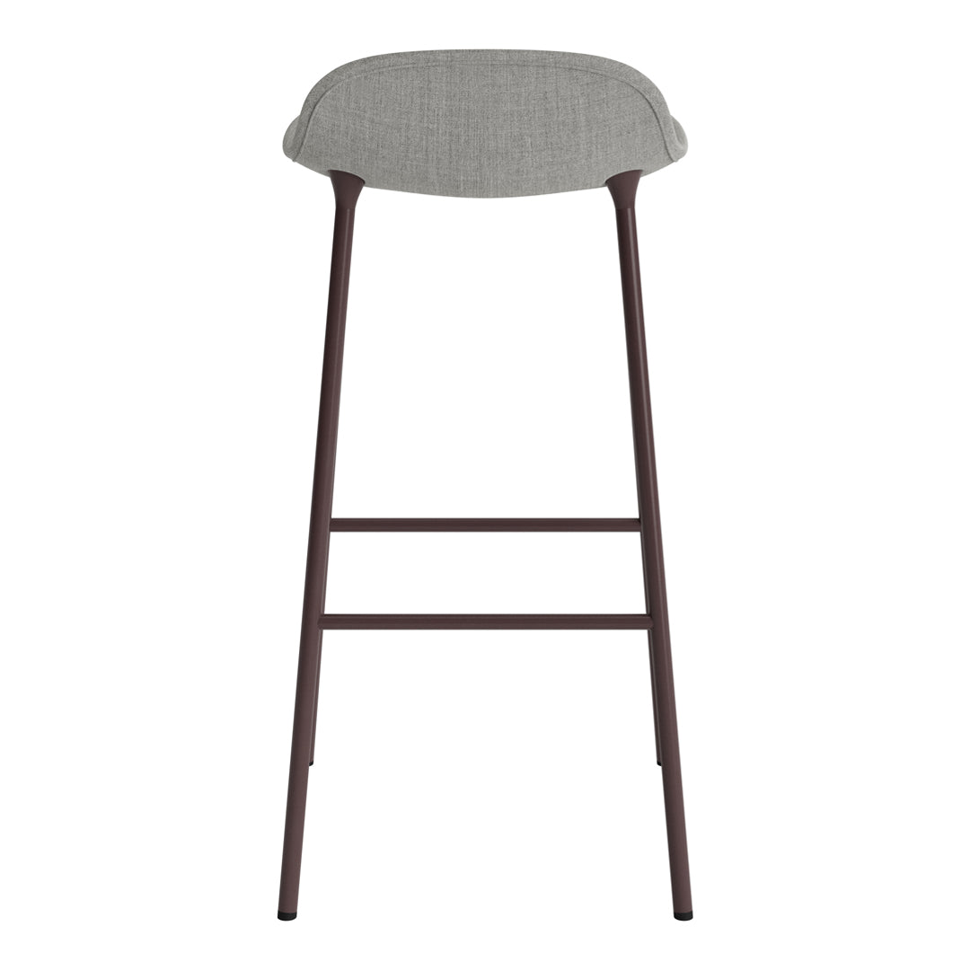 Modern Form Bar Stool with Metal Legs & Upholstered Seat - Perfect for Kitchen Islands, Home Bars & Commercial Use