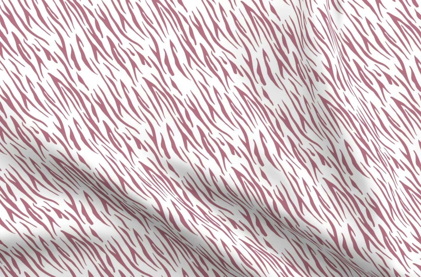 Tiger Stripes Dark Mauve Woodland Animals Nursery Fabric - Safari Zoo Printed Upholstery Velvet by The Yard for Home Decor, Furniture & Apparel | Perfect for Nursery Curtains, Throw Pillows & DIY Crafts