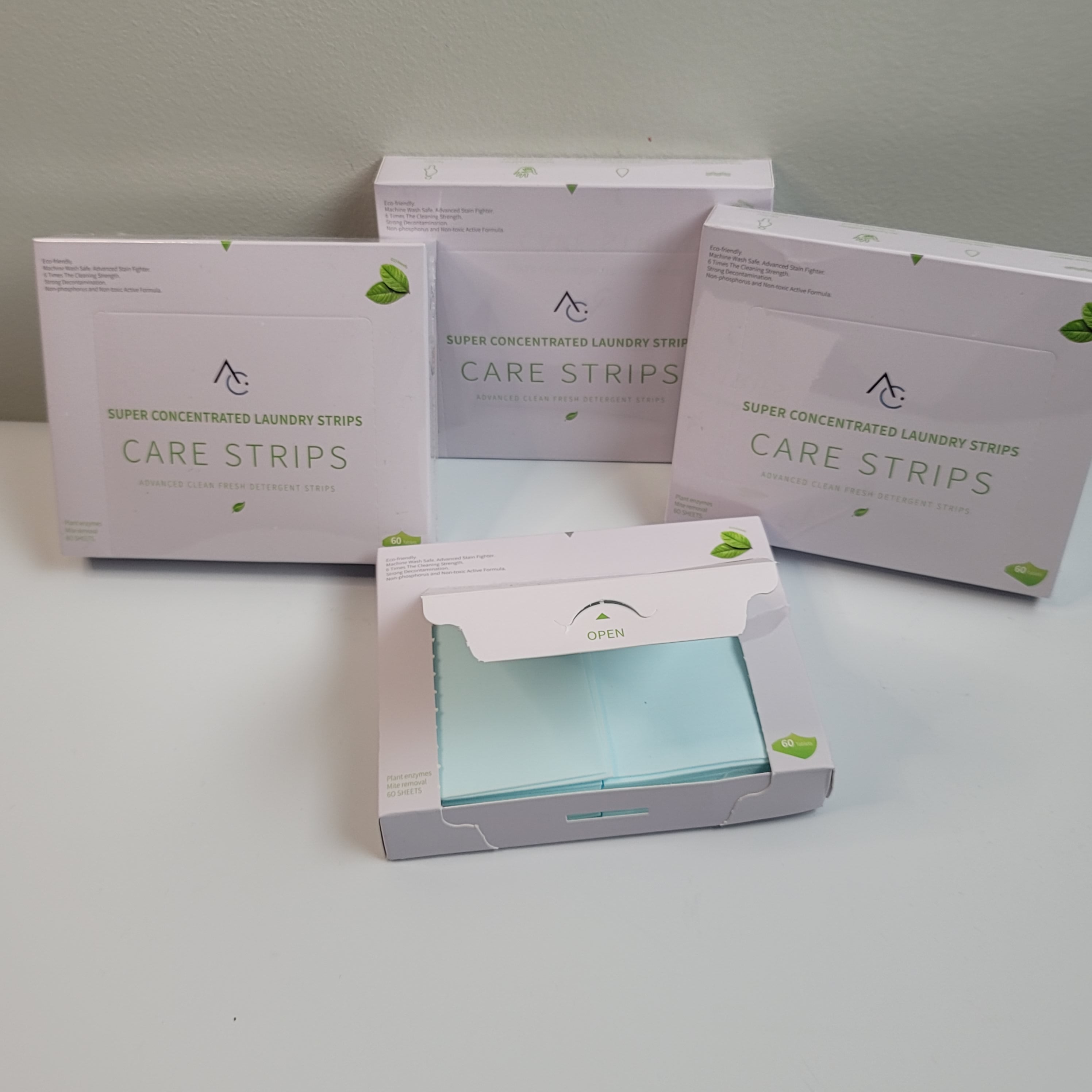Eco-Friendly Laundry Detergent Strips - 32 Loads per Pack (2 Packs) | Pre-Measured, Hypoallergenic & Plastic-Free | Perfect for Travel, Dorms & Sustainable Homes