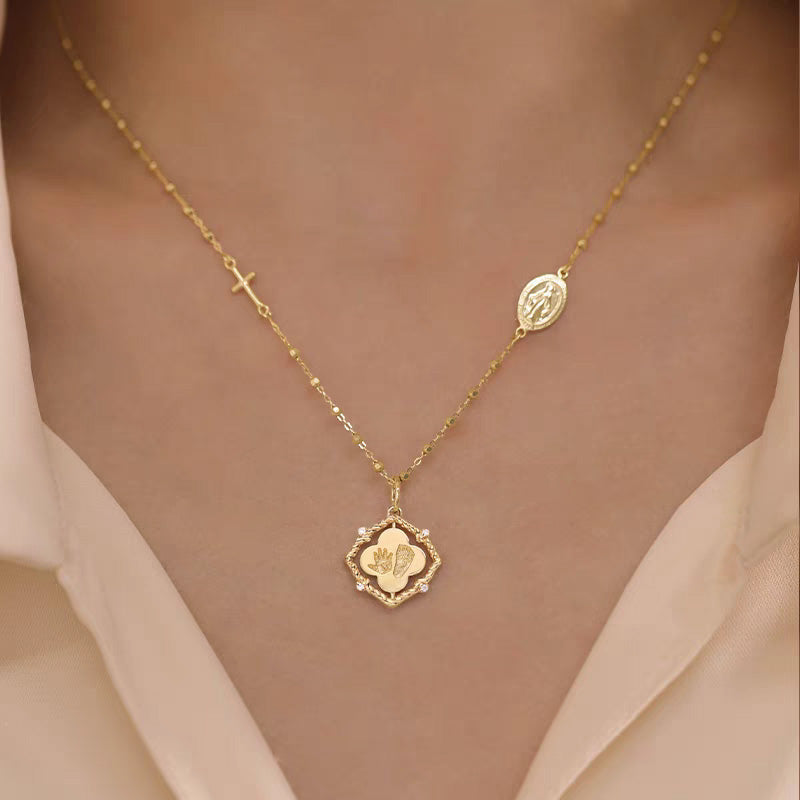 Solid Gold Baby Footprint Necklace - Personalized Keepsake Jewelry for Moms - Perfect for Mother's Day, Baby Showers & Newborn Gifts
