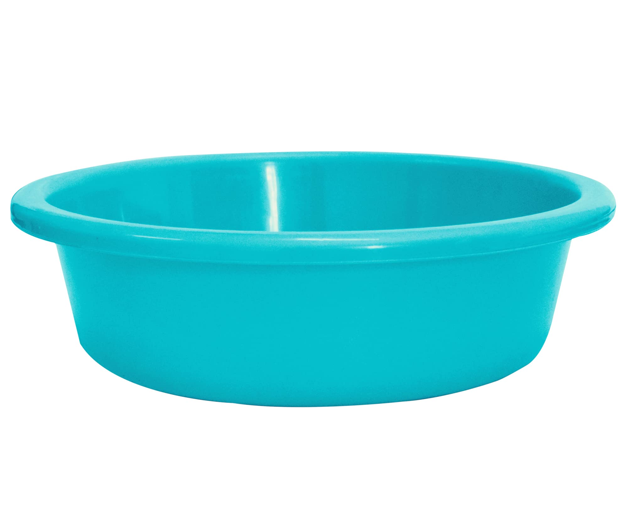 Kuber Industries Unbreakable Plastic Dough Mixing Bowl - 6 Liter (Pack of 2) - Sky Blue & Blue - Perfect for Baking, Kneading, Food Prep & Kitchen Storage - Heavy Duty Dough Proofing Basket for Bread Making, Pizza Dough & Pastries