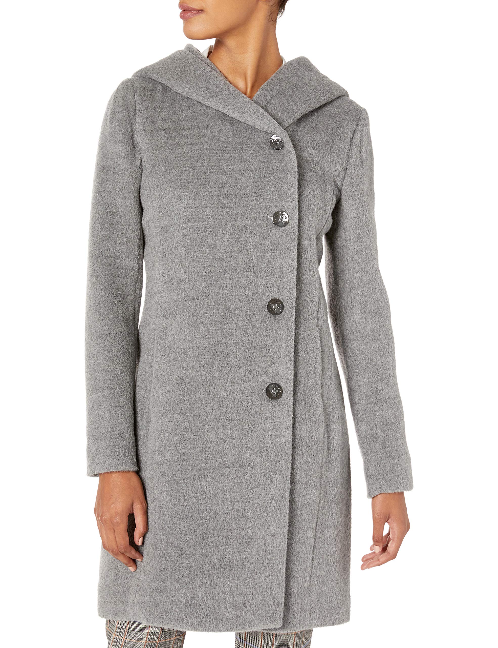Cole Haan Women's Alpaca Blend Dropped Shoulder Coat - Winter Warm Wool Blend Jacket for Casual & Office Wear | Perfect for Cold Weather & Stylish Outfits