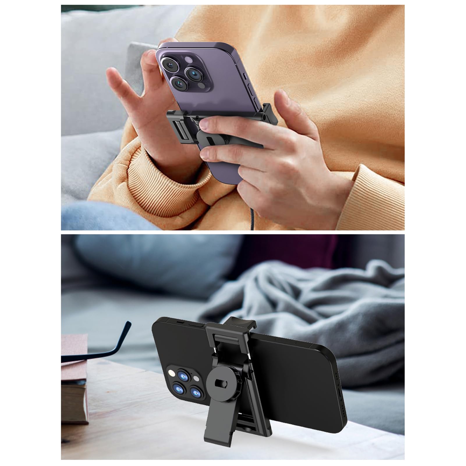 Smart Selfie Gimbal with Auto Face Tracking - 360° Rotating Phone Tripod Stand for Stable Videos & Photos | Perfect for Vlogging, Live Streaming, TikTok & YouTube Content Creation