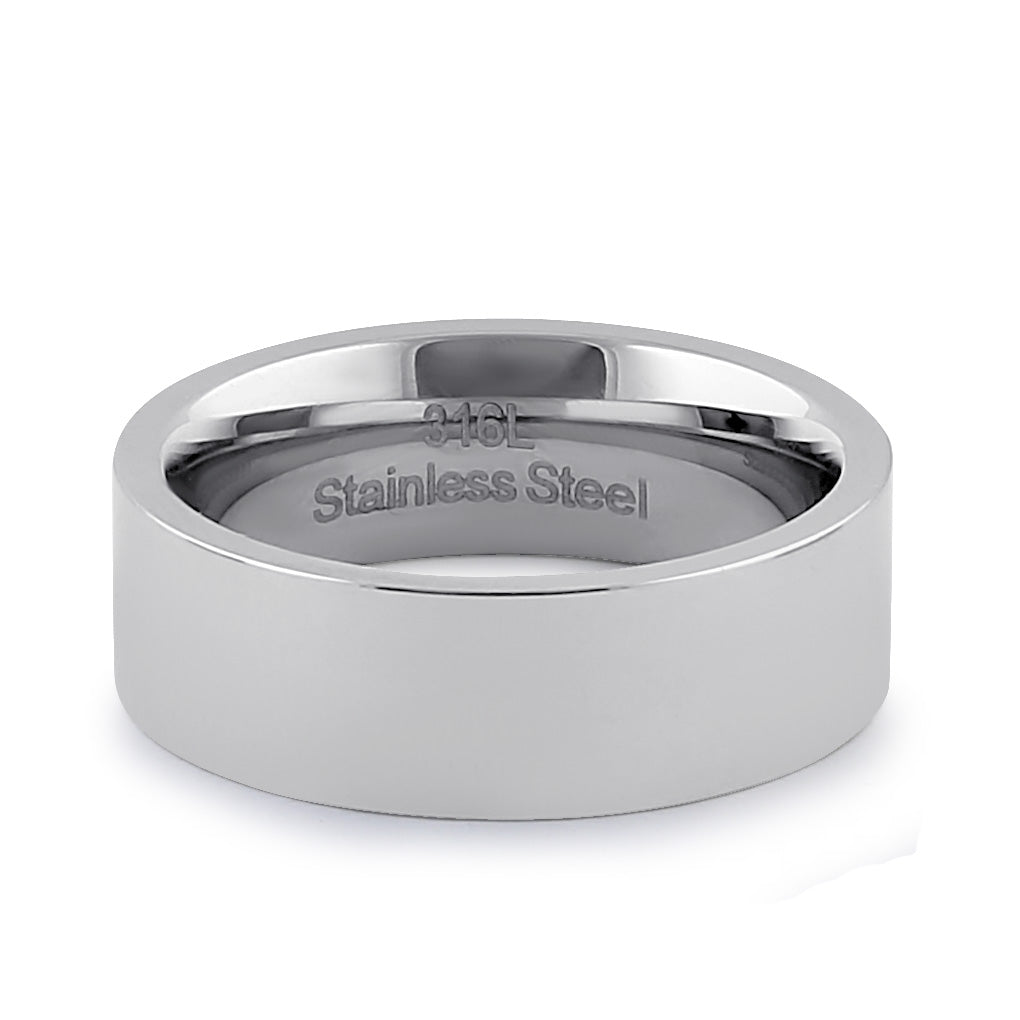 7mm Stainless Steel Men's Wedding Band Ring - Durable & Hypoallergenic for Everyday Wear & Special Occasions