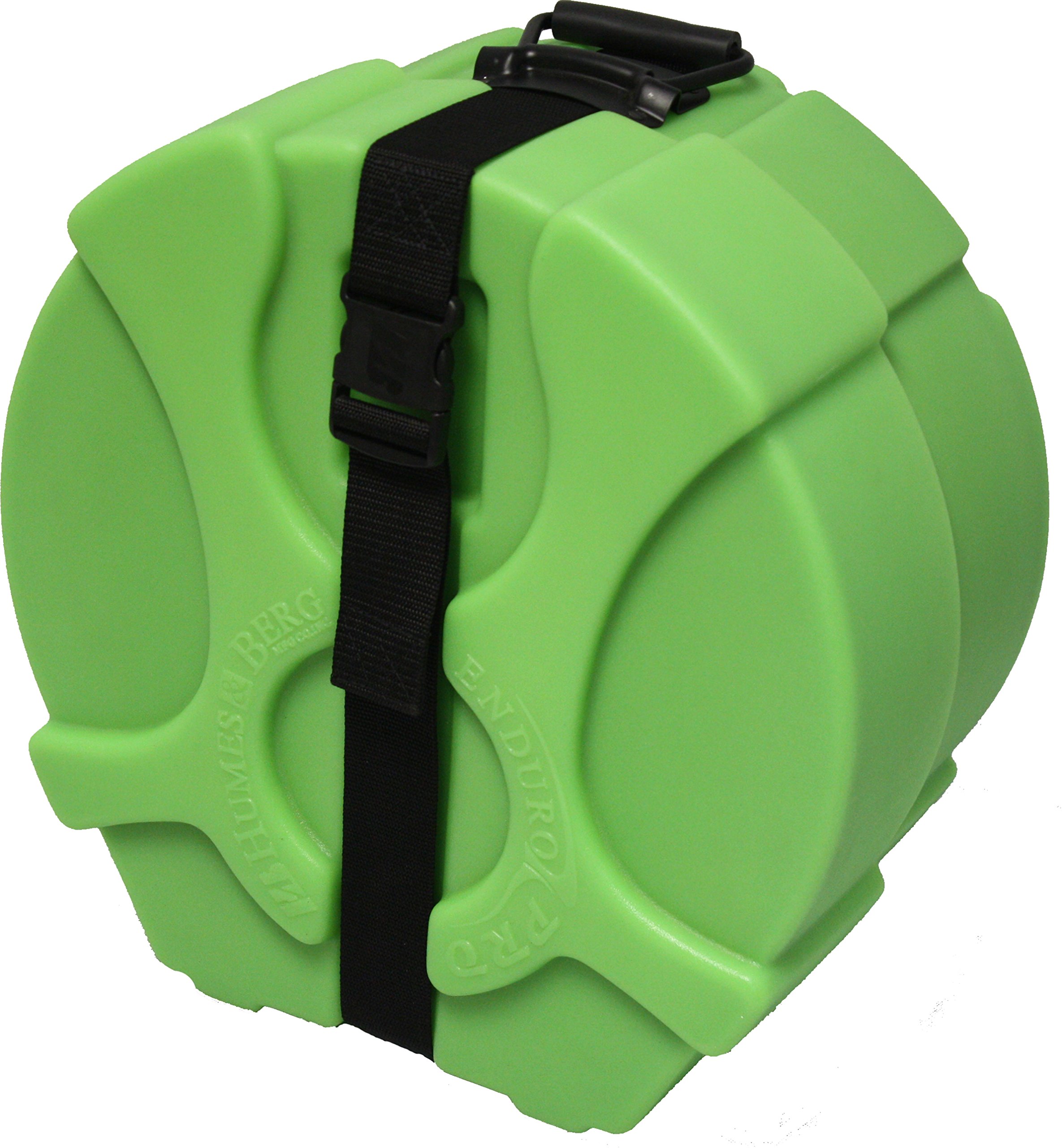 Humes & Berg Enduro Pro 6.5x14 Inch Foam-Lined Snare Drum Case - Lime Green Protective Cover for Drummers - Perfect for Gigging, Touring & Studio Use