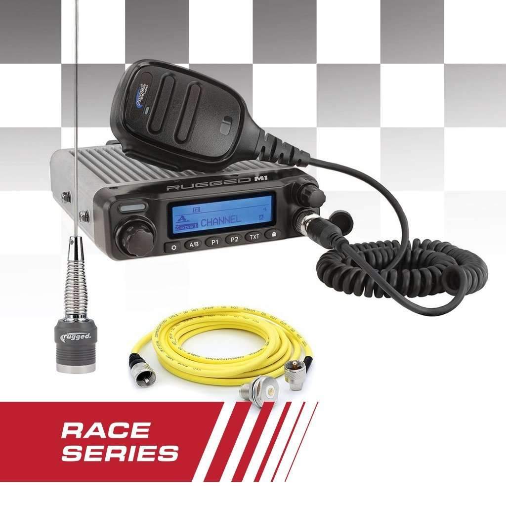 Rugged RACE SERIES M1 Mobile Radio Kit with Antenna - Long Range Communication for Off-Road Racing, Emergency Response & Outdoor Adventures