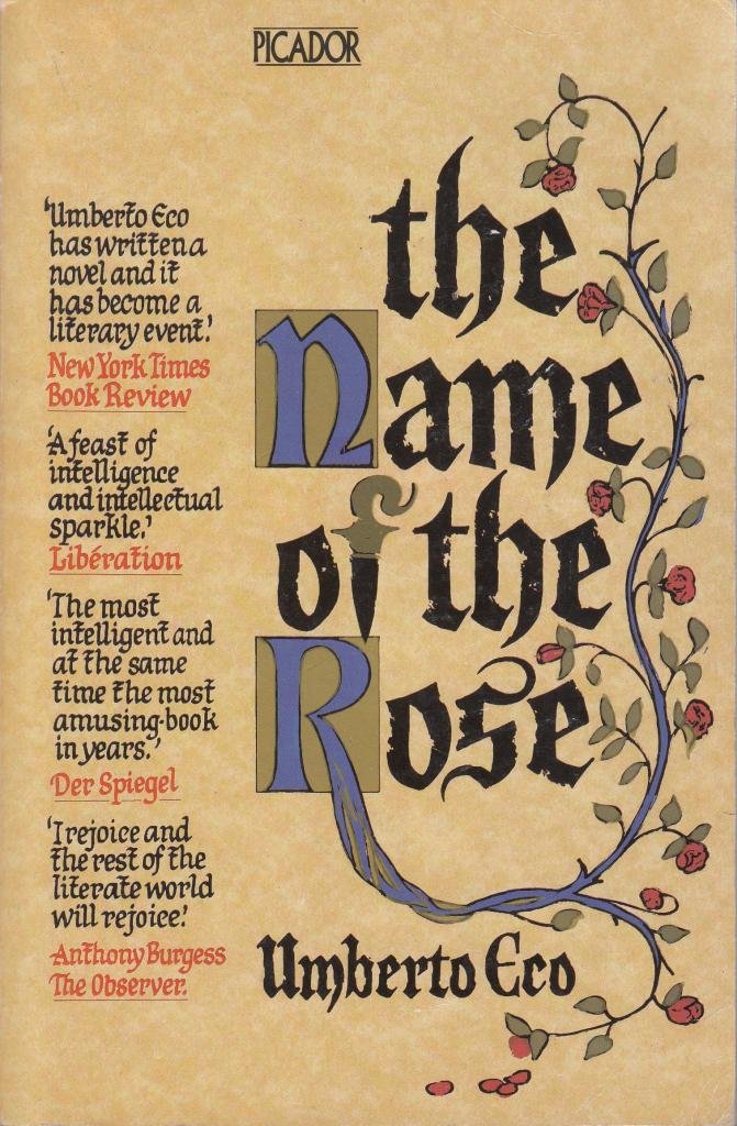 The Name of the Rose by Umberto Eco - Picador Books | Historical Mystery Novel | Perfect for Book Clubs & Literature Lovers