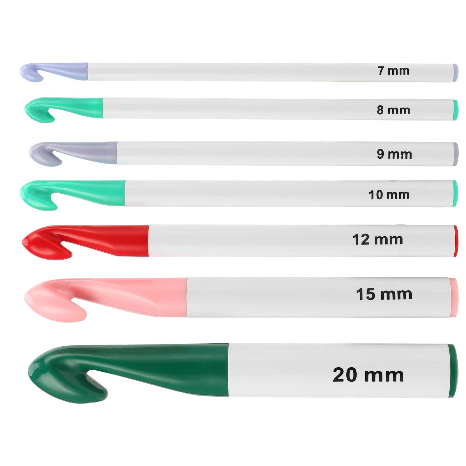 7-Piece Aluminum Crochet Hook Set - Professional Multifunctional DIY Craft Kit for Knitting, Crocheting & Yarn Projects | Perfect for Beginners & Experts