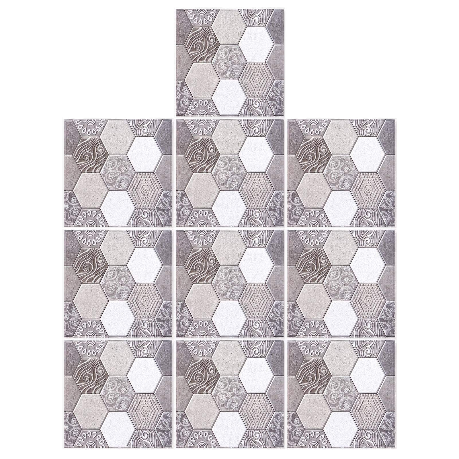 Self-Adhesive Peel and Stick Wallpaper - Eco-Friendly Removable Tile Stickers for Dining Room, Living Room, Study & Bedroom - Perfect for Home Decor, Accent Walls & DIY Renovation