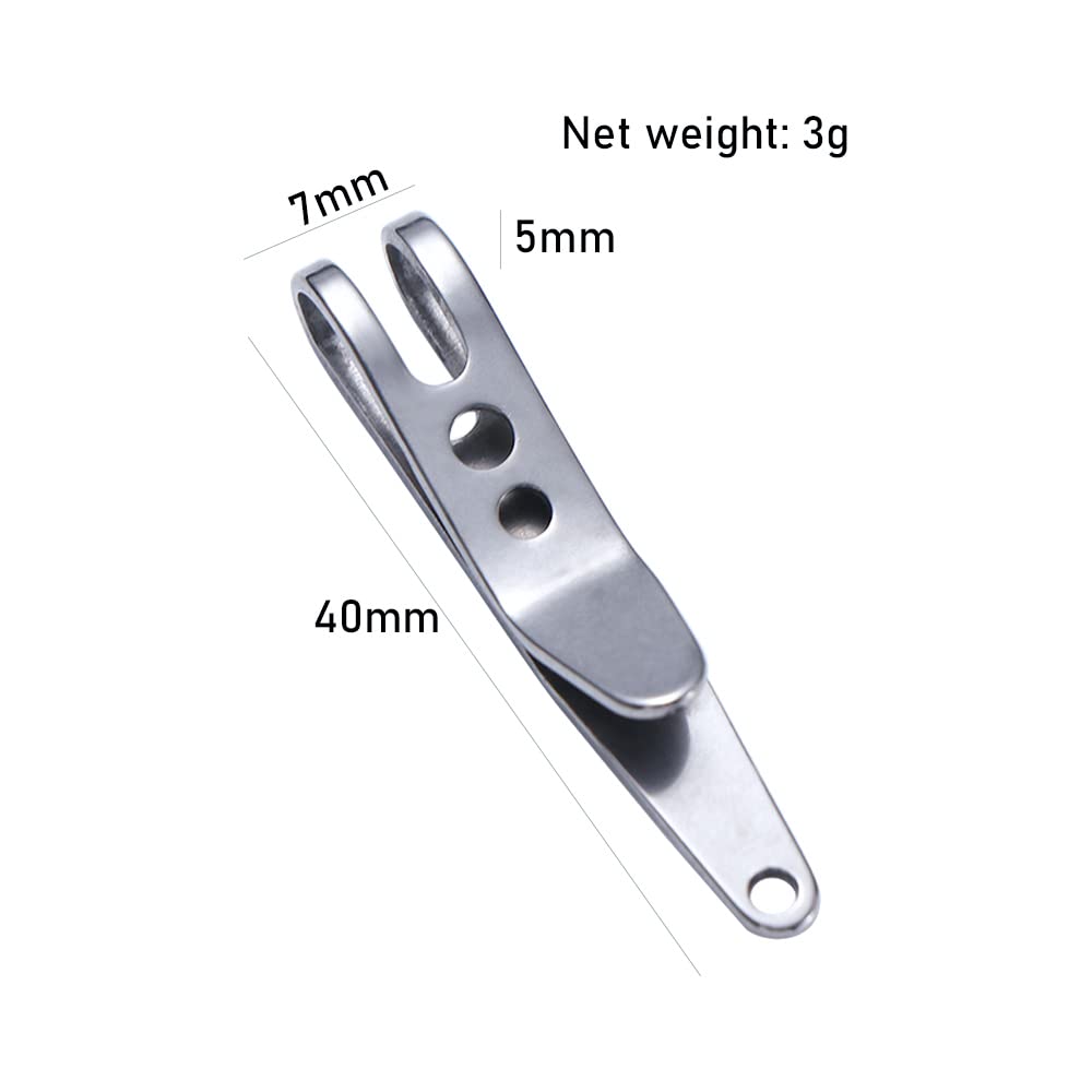 Stainless Steel Pocket Bag Suspension Clip - 1PC Mini Metal Key Buckle for Waist Belt & Hanging | Portable Outdoor Camping Gear for Hiking, Travel & Everyday Carry