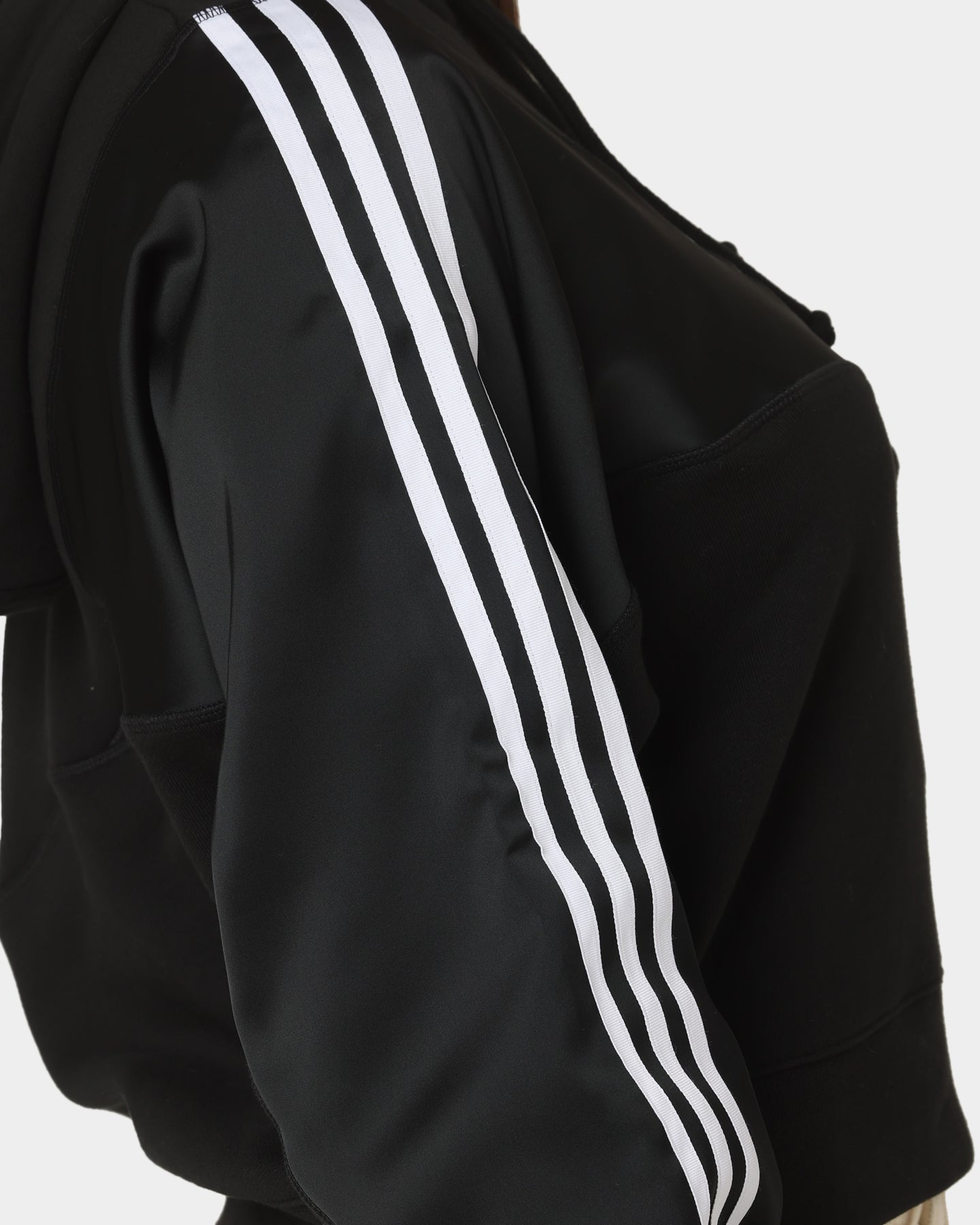 Adidas Women's Adicolor Split Trefoil Hoodie - Black | Casual Pullover Sweatshirt for Gym, Running & Streetwear Fashion